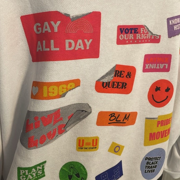 NWOT Hollister Hoodie Wear it with Pride Size Men’s Large Unisex - Picture 4 of 10